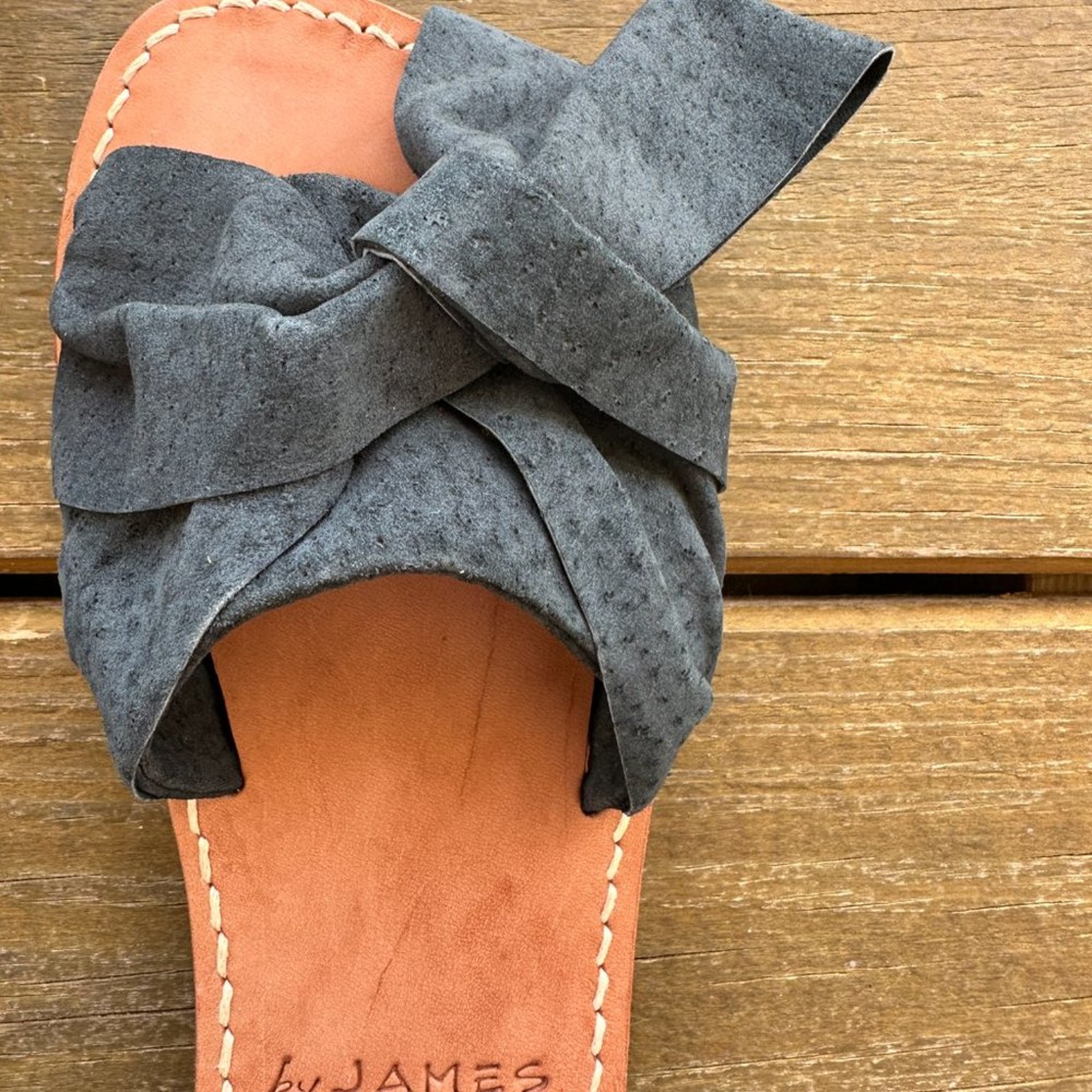 Byjames The Knot Sandal - Italian Leather With Perforated Leather Knot — image 6 of 6
